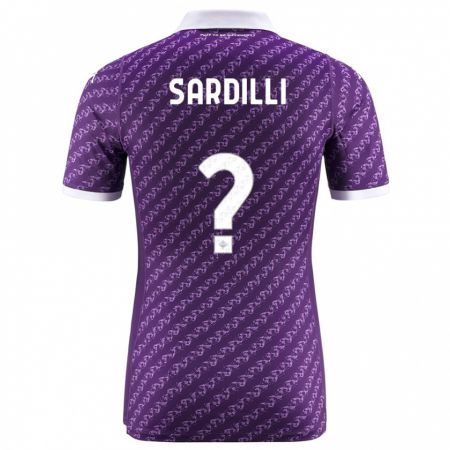 Kandiny Hombre Camiseta Davide Sardilli #0 Violeta 1ª Equipación 2023/24 La Camisa Chile