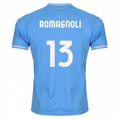 Kandiny Hombre Camiseta Alessio Romagnoli #13 Azul 1ª Equipación 2023/24 La Camisa Chile