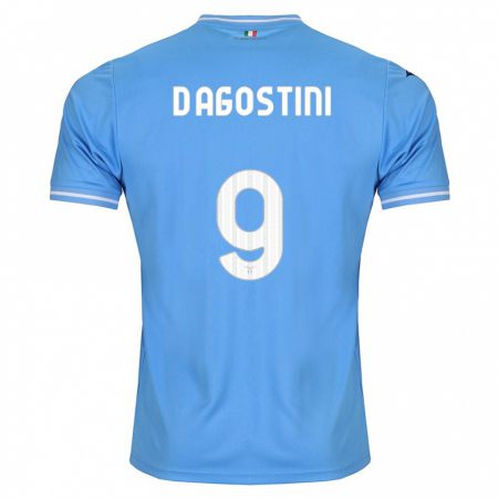 Kandiny Hombre Camiseta Lorenzo D'agostini #9 Azul 1ª Equipación 2023/24 La Camisa Chile