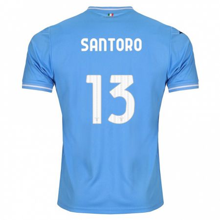 Kandiny Hombre Camiseta Martina Santoro #13 Azul 1ª Equipación 2023/24 La Camisa Chile