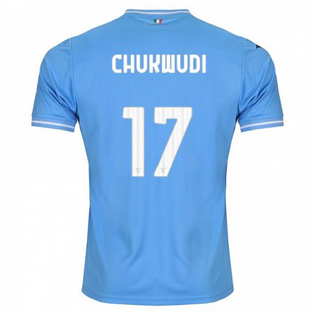Kandiny Hombre Camiseta Ogonna Franca Chukwudi #17 Azul 1ª Equipación 2023/24 La Camisa Chile