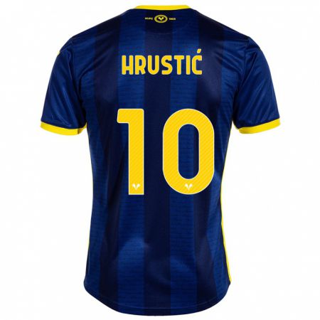 Kandiny Hombre Camiseta Ajdin Hrustić #10 Armada 1ª Equipación 2023/24 La Camisa Chile