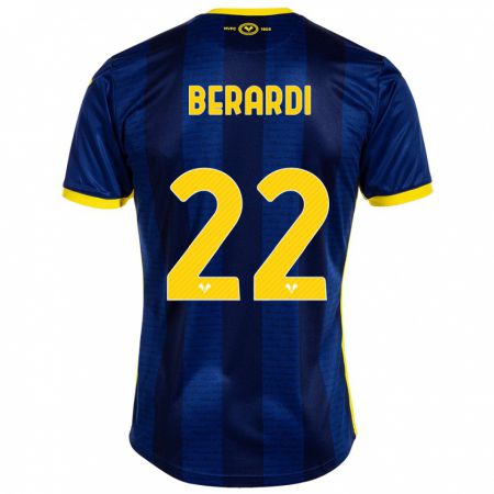 Kandiny Hombre Camiseta Alessandro Berardi #22 Armada 1ª Equipación 2023/24 La Camisa Chile