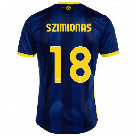 Kandiny Hombre Camiseta Luca Szimionas #18 Armada 1ª Equipación 2023/24 La Camisa Chile