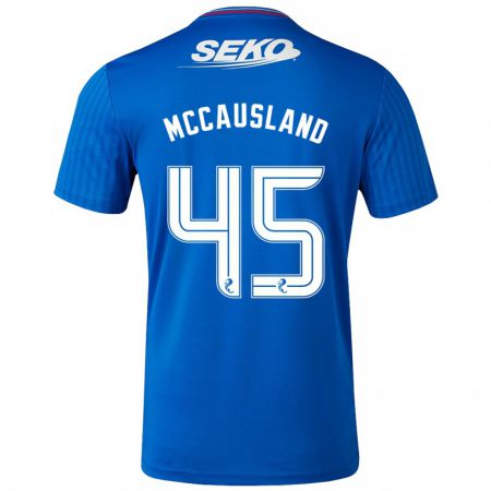 Kandiny Hombre Camiseta Ross Mccausland #45 Azul 1ª Equipación 2023/24 La Camisa Chile