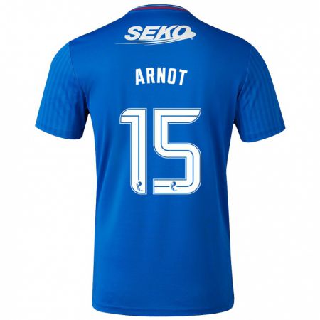 Kandiny Hombre Camiseta Elizabeth Arnot #15 Azul 1ª Equipación 2023/24 La Camisa Chile