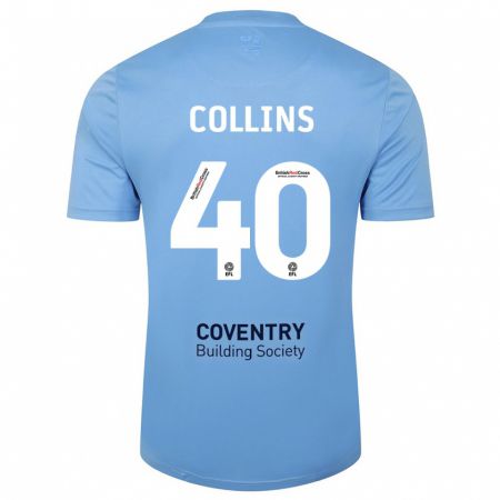 Kandiny Hombre Camiseta Brad Collins #40 Cielo Azul 1ª Equipación 2023/24 La Camisa Chile