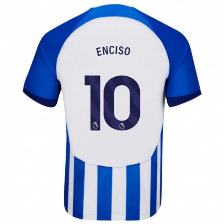 Kandiny Hombre Camiseta Julio Enciso #10 Azul 1ª Equipación 2023/24 La Camisa Chile