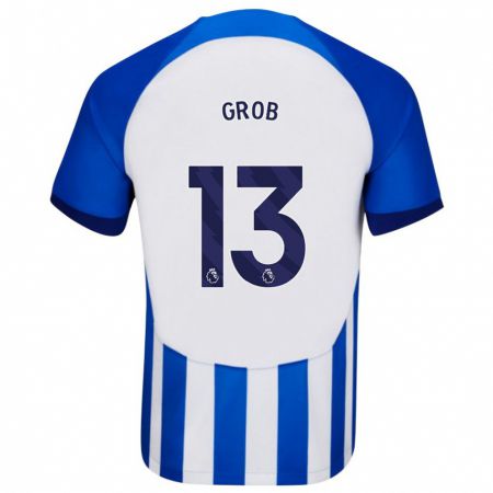 Kandiny Hombre Camiseta Pascal Groß #13 Azul 1ª Equipación 2023/24 La Camisa Chile