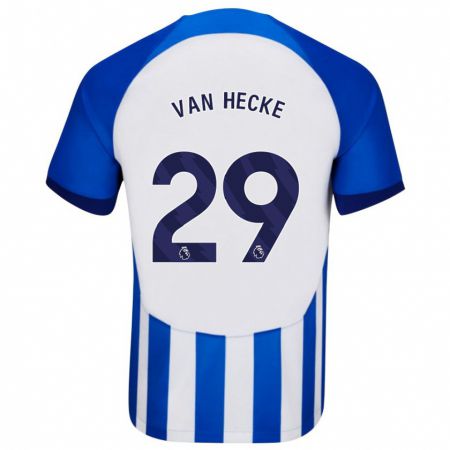 Kandiny Hombre Camiseta Jan Paul Van Hecke #29 Azul 1ª Equipación 2023/24 La Camisa Chile