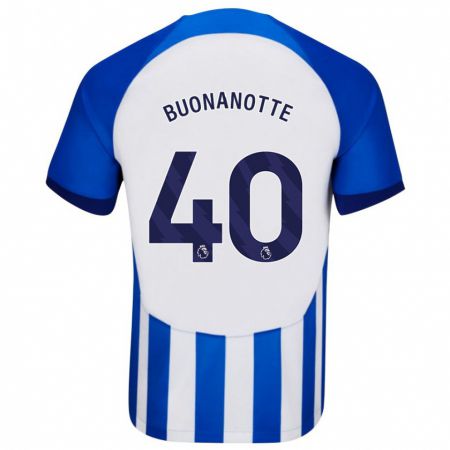 Kandiny Hombre Camiseta Facundo Buonanotte #40 Azul 1ª Equipación 2023/24 La Camisa Chile