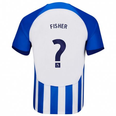 Kandiny Hombre Camiseta Hugo Fisher #0 Azul 1ª Equipación 2023/24 La Camisa Chile