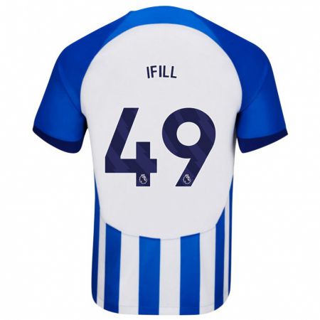 Kandiny Hombre Camiseta Marcus Ifill #49 Azul 1ª Equipación 2023/24 La Camisa Chile