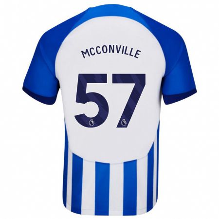 Kandiny Hombre Camiseta Ruairi Mcconville #57 Azul 1ª Equipación 2023/24 La Camisa Chile