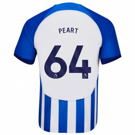 Kandiny Hombre Camiseta Brody Peart #64 Azul 1ª Equipación 2023/24 La Camisa Chile