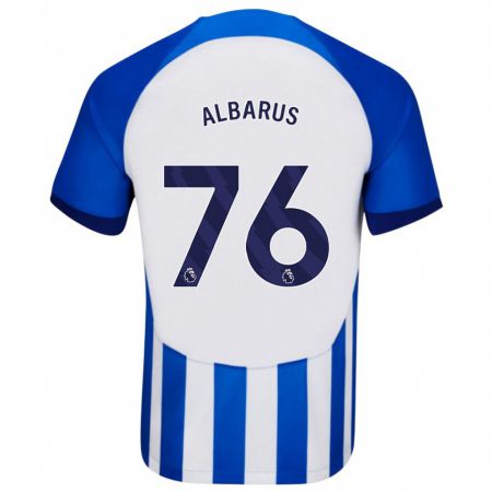 Kandiny Hombre Camiseta Zane Albarus #76 Azul 1ª Equipación 2023/24 La Camisa Chile