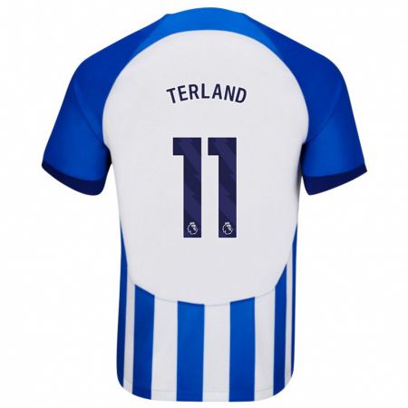 Kandiny Hombre Camiseta Elisabeth Terland #11 Azul 1ª Equipación 2023/24 La Camisa Chile