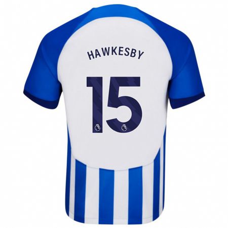 Kandiny Hombre Camiseta Mackenzie Hawkesby #15 Azul 1ª Equipación 2023/24 La Camisa Chile