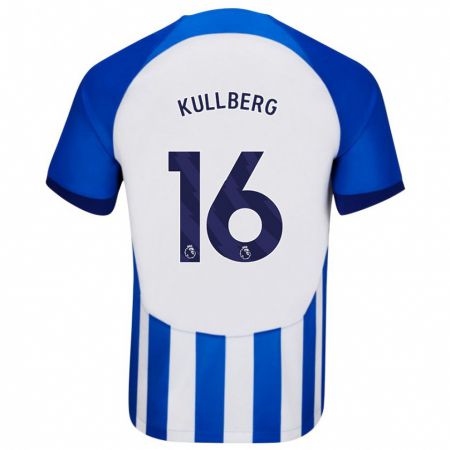 Kandiny Hombre Camiseta Emma Nanny Charlotte Kullberg #16 Azul 1ª Equipación 2023/24 La Camisa Chile