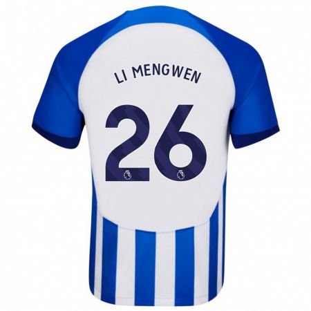 Kandiny Hombre Camiseta Li Mengwen #26 Azul 1ª Equipación 2023/24 La Camisa Chile