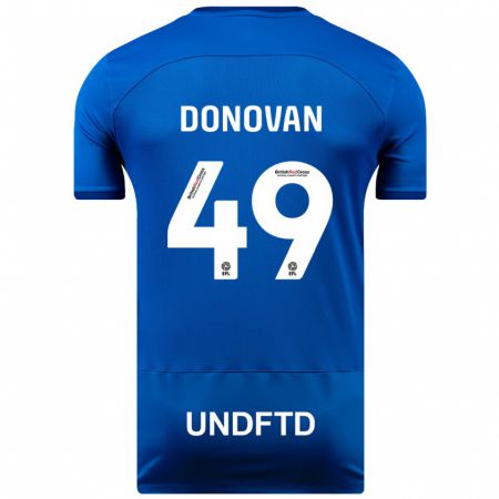 Kandiny Hombre Camiseta Romelle Donovan #49 Azul 1ª Equipación 2023/24 La Camisa Chile