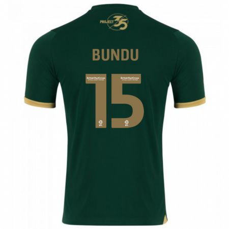 Kandiny Hombre Camiseta Mustapha Bundu #15 Verde 1ª Equipación 2023/24 La Camisa Chile