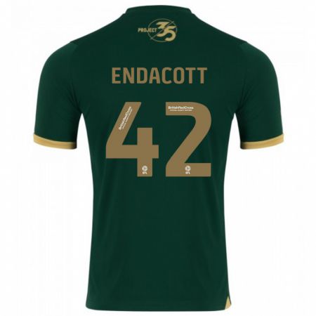 Kandiny Hombre Camiseta Jack Endacott #42 Verde 1ª Equipación 2023/24 La Camisa Chile