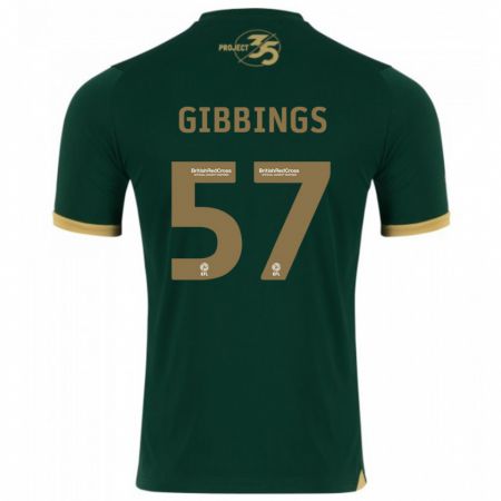 Kandiny Hombre Camiseta Cole Gibbings #57 Verde 1ª Equipación 2023/24 La Camisa Chile
