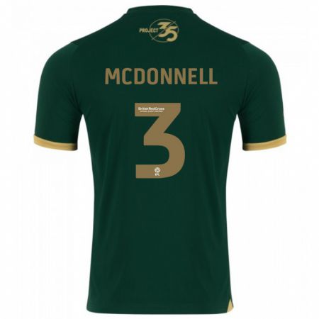Kandiny Hombre Camiseta Rosie Mcdonnell #3 Verde 1ª Equipación 2023/24 La Camisa Chile