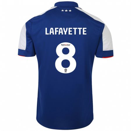 Kandiny Hombre Camiseta Abbie Lafayette #8 Azul 1ª Equipación 2023/24 La Camisa Chile