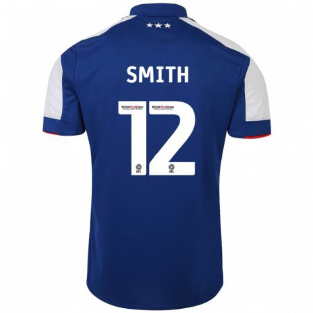 Kandiny Hombre Camiseta Olivia Smith #12 Azul 1ª Equipación 2023/24 La Camisa Chile