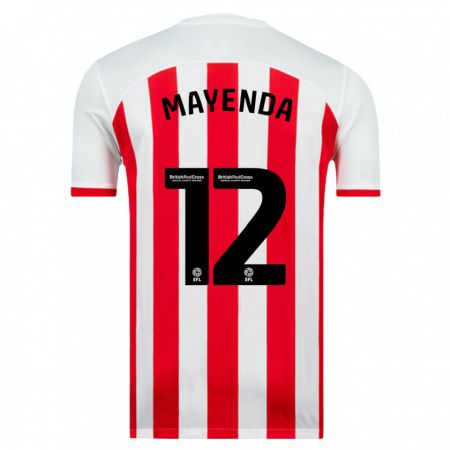 Kandiny Hombre Camiseta Eliezer Mayenda #12 Blanco 1ª Equipación 2023/24 La Camisa Chile