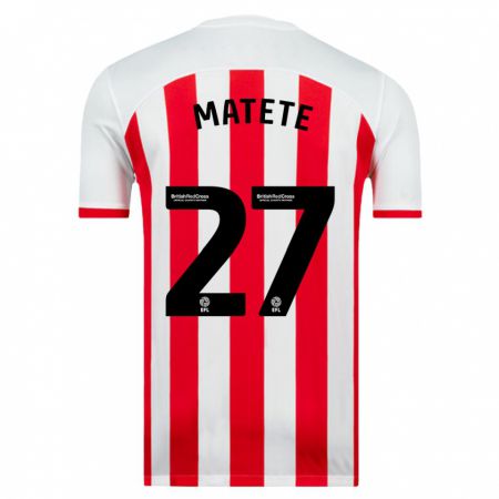 Kandiny Hombre Camiseta Jay Matete #27 Blanco 1ª Equipación 2023/24 La Camisa Chile
