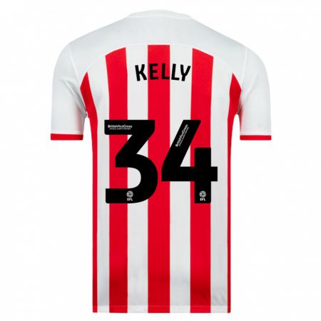 Kandiny Hombre Camiseta Caden Kelly #34 Blanco 1ª Equipación 2023/24 La Camisa Chile