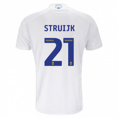 Kandiny Hombre Camiseta Pascal Struijk #21 Blanco 1ª Equipación 2023/24 La Camisa Chile