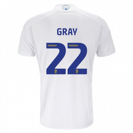 Kandiny Hombre Camiseta Archie Gray #22 Blanco 1ª Equipación 2023/24 La Camisa Chile