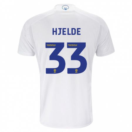 Kandiny Hombre Camiseta Leo Fuhr Hjelde #33 Blanco 1ª Equipación 2023/24 La Camisa Chile