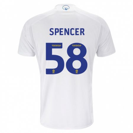 Kandiny Hombre Camiseta Morten Spencer #58 Blanco 1ª Equipación 2023/24 La Camisa Chile