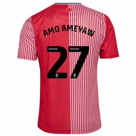 Kandiny Hombre Camiseta Samuel Amo-Ameyaw #27 Rojo 1ª Equipación 2023/24 La Camisa Chile