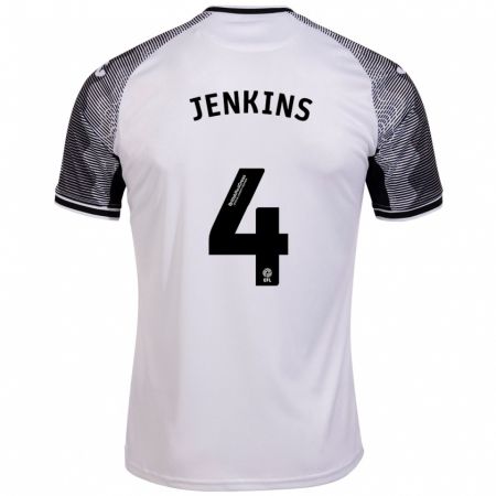 Kandiny Hombre Camiseta Shaunna Jenkins #4 Blanco 1ª Equipación 2023/24 La Camisa Chile