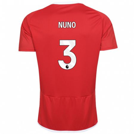 Kandiny Hombre Camiseta Nuno Tavares #3 Rojo 1ª Equipación 2023/24 La Camisa Chile