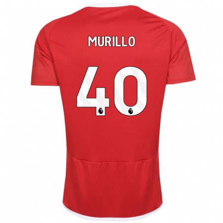 Kandiny Hombre Camiseta Murillo #40 Rojo 1ª Equipación 2023/24 La Camisa Chile