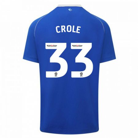 Kandiny Hombre Camiseta James Crole #33 Azul 1ª Equipación 2023/24 La Camisa Chile