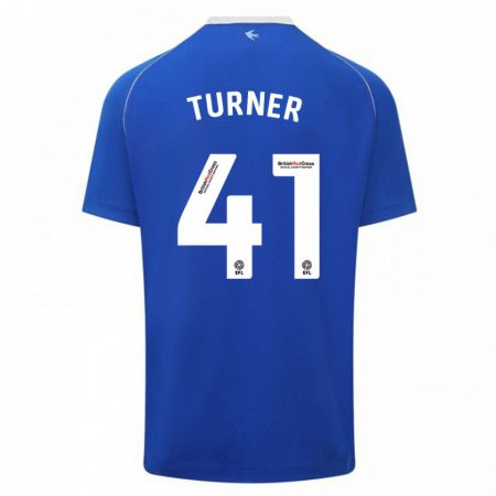 Kandiny Hombre Camiseta Matthew Turner #41 Azul 1ª Equipación 2023/24 La Camisa Chile