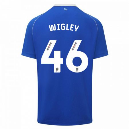 Kandiny Hombre Camiseta Morgan Wigley #46 Azul 1ª Equipación 2023/24 La Camisa Chile