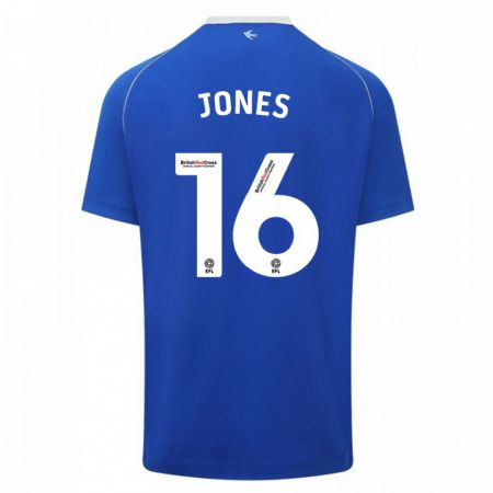 Kandiny Hombre Camiseta Ellie Jones #16 Azul 1ª Equipación 2023/24 La Camisa Chile