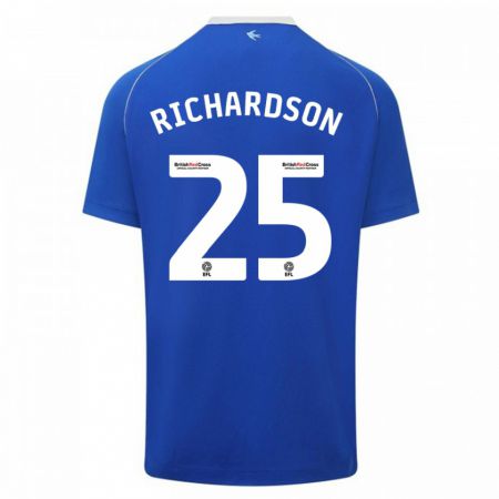 Kandiny Hombre Camiseta Tija Richardson #25 Azul 1ª Equipación 2023/24 La Camisa Chile