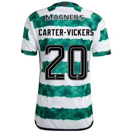 Kandiny Hombre Camiseta Cameron Carter-Vickers #20 Verde 1ª Equipación 2023/24 La Camisa Chile