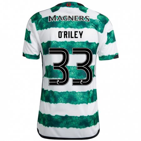 Kandiny Hombre Camiseta Matt O'riley #33 Verde 1ª Equipación 2023/24 La Camisa Chile