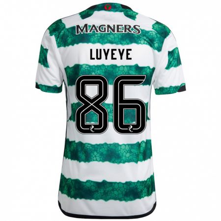 Kandiny Hombre Camiseta Benny-Jackson Luyeye #86 Verde 1ª Equipación 2023/24 La Camisa Chile